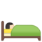 Person in Bed - Light emoji on Google